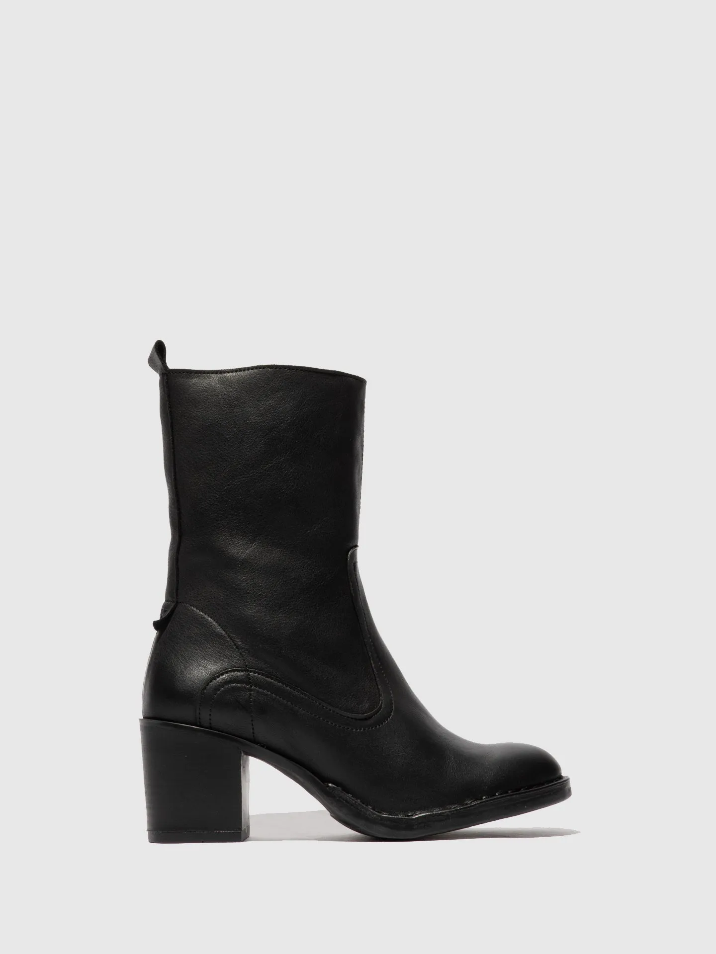 Zip Up Ankle Boots BORE072FLY VERONA BLACK