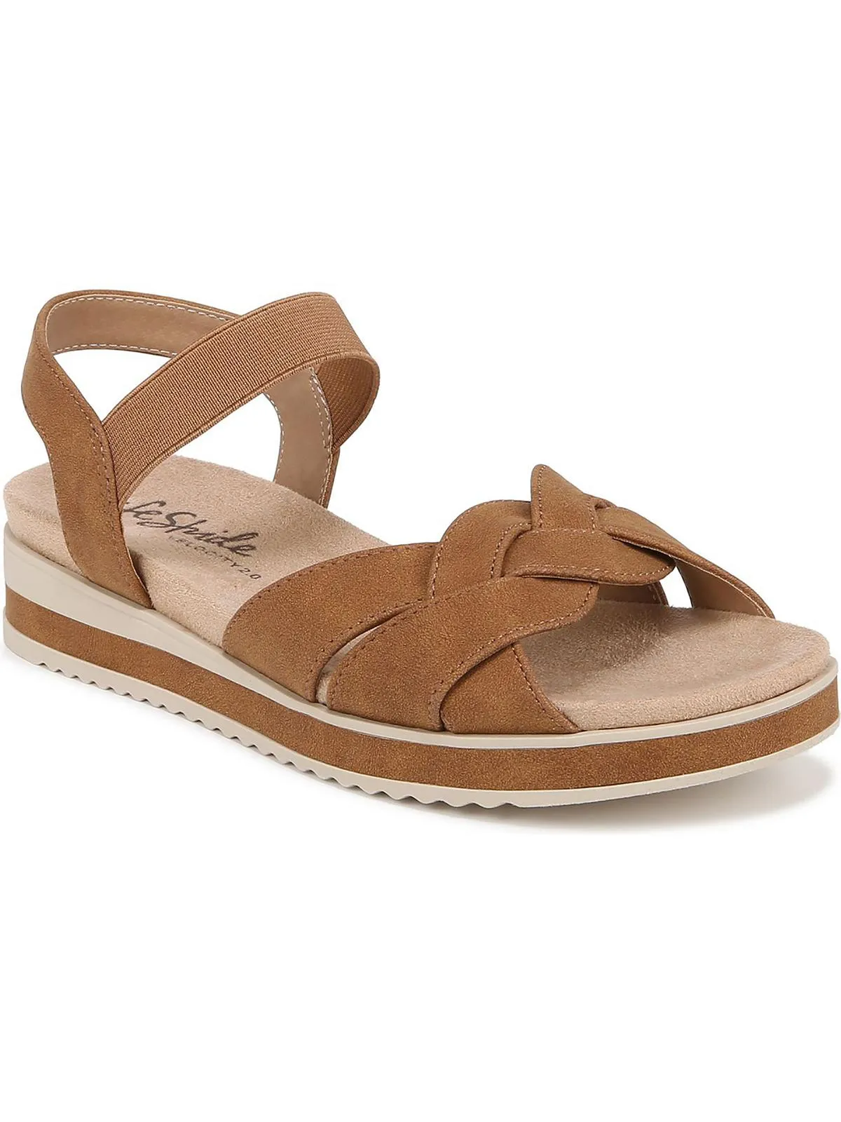 Zuri Womens Faux Leather Ankle Strap